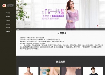內衣成品模板網頁制作與設計 多少錢能做好一個電商網站？